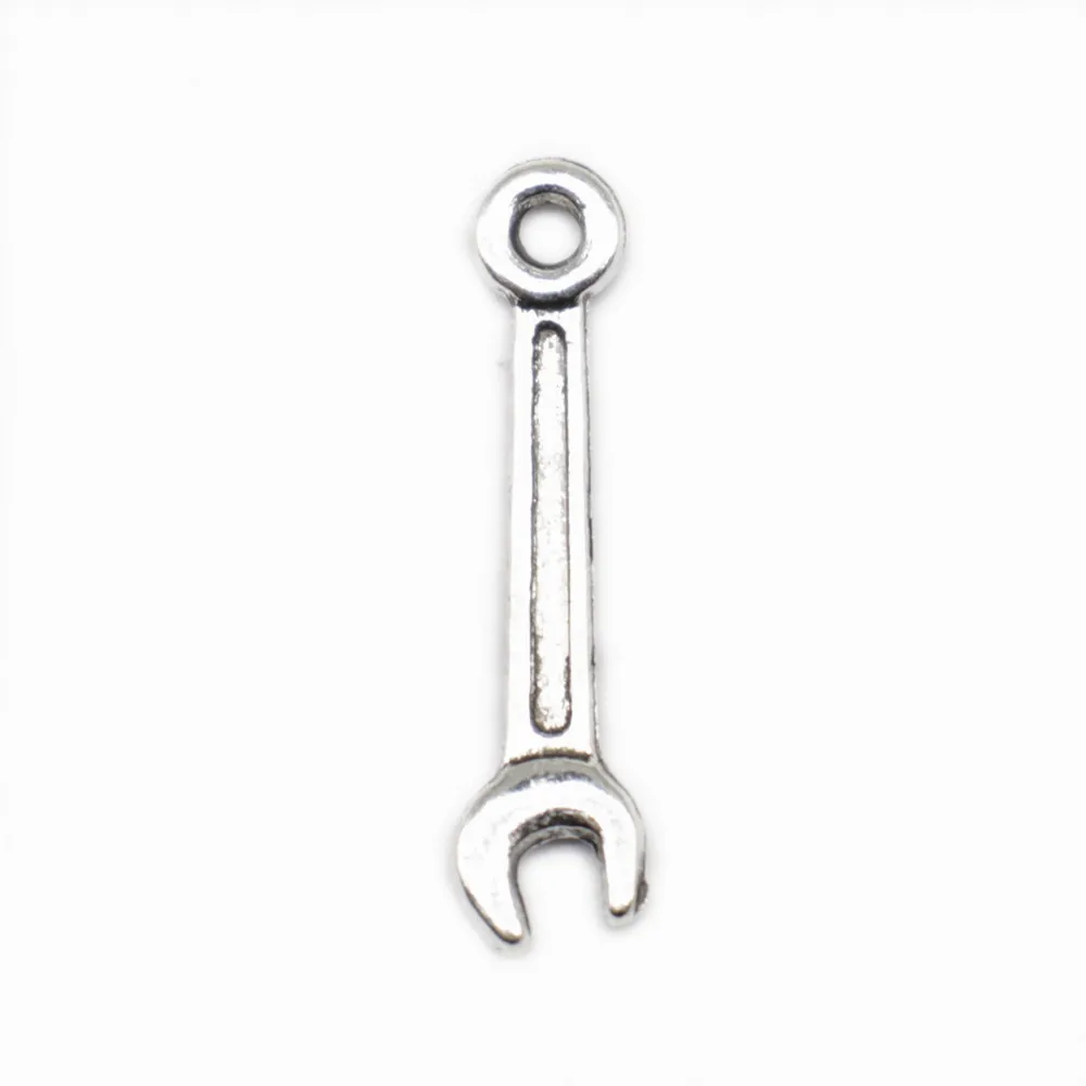 

Bag Accessories Wrench Phone Charm Couple Pendants 24X5mm Antique Silver Color 30 Pieces