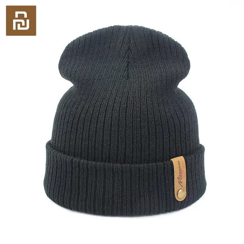 

Youpin Warm Hats Men's and Women's Autumn and Winter Knitted Hats Beanies Fashionable Caps Warm Adult Hat 2022 Solid Color Hats