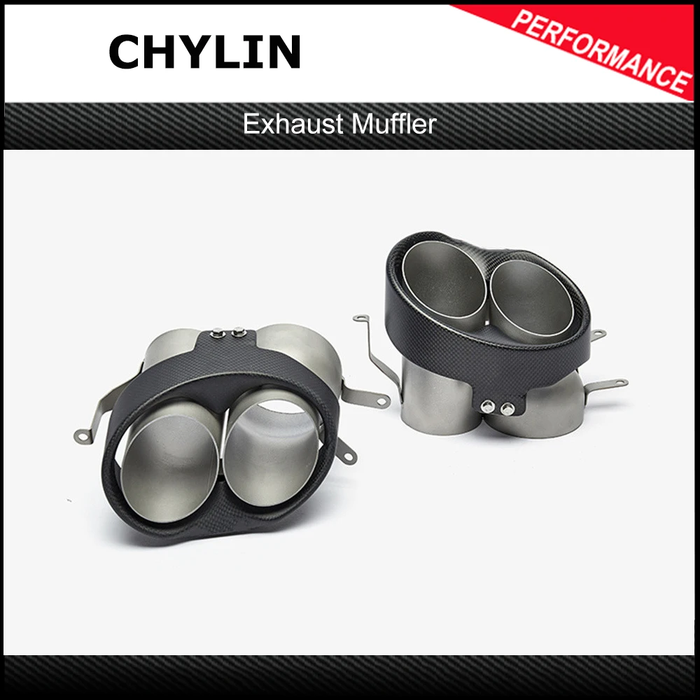 

1 Pair Carbon Fiber Exhaust Pipe For Audi S6 S7 S5 S4 RS6 RS7 RS6 RS3 RS4 RS5 Muffler Tip Tailpipe Exhaust Tip System Nozzle
