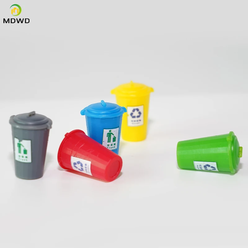 5 шт./компл. кукольный домик миниатюрный мини мусорный бак мусорное ведро игрушка