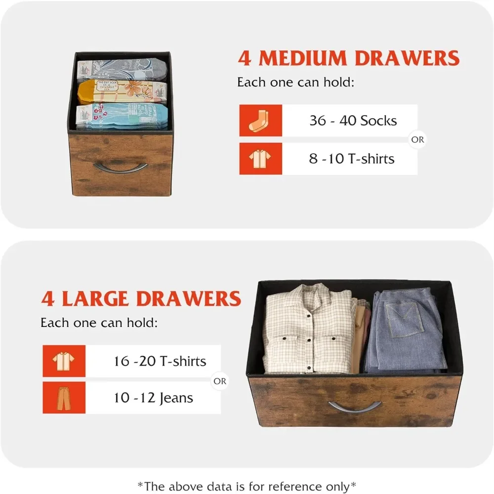 Платье с 8 ящиками широкое тканевое платье для хранения и организации