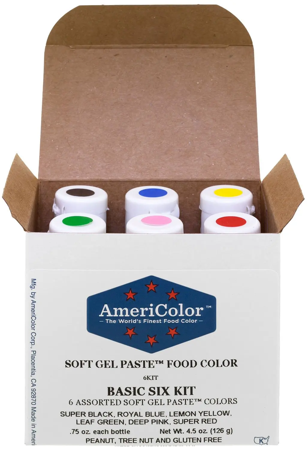 

Kit Soft Gel Paste Food Color, 0.75 Ounce, 6 Pack Kit