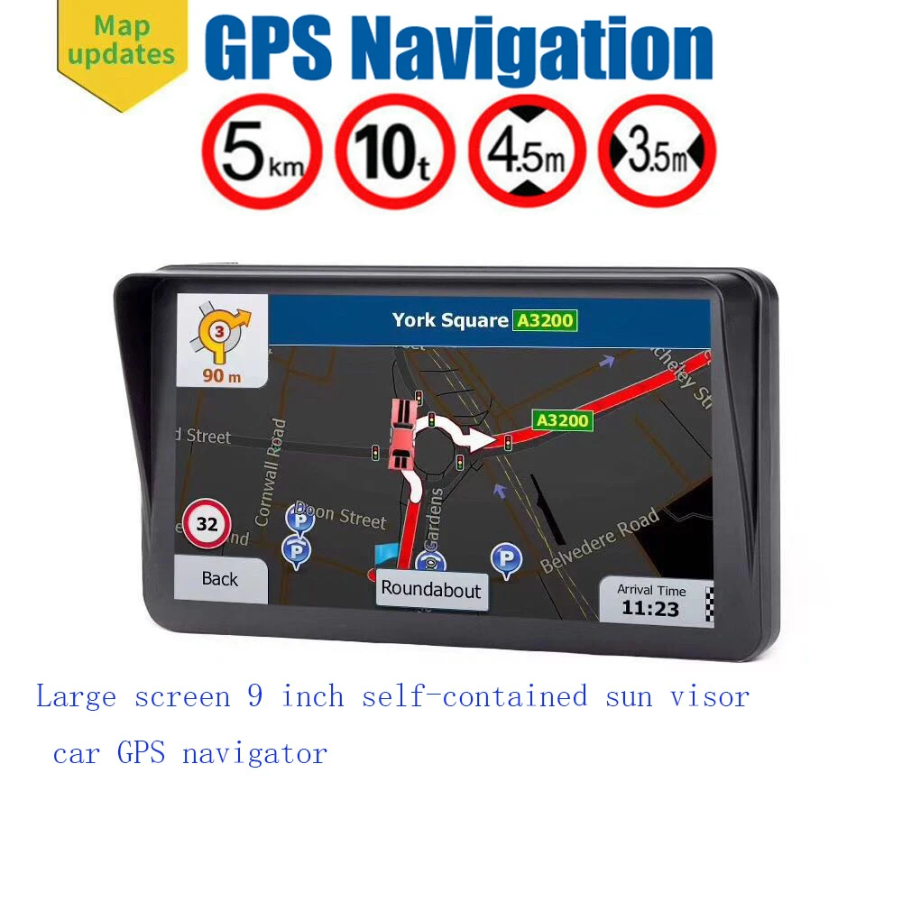 Автомобильный GPS-навигатор сенсорный экран 5 7 9 дюймов 256 м + 8 Гб FM Карта Европы и