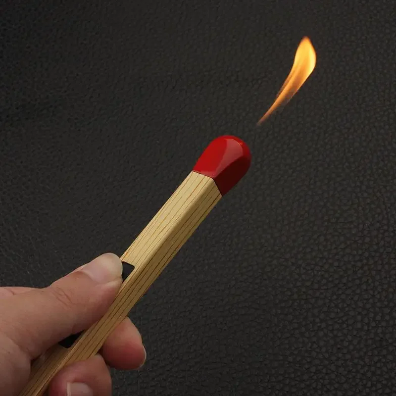 Nieuwe Creatieve Match Vorm Open Vlam Aansteker Gas Buitenkeuken Gasfornuis Ontsteker Roken Accessoires