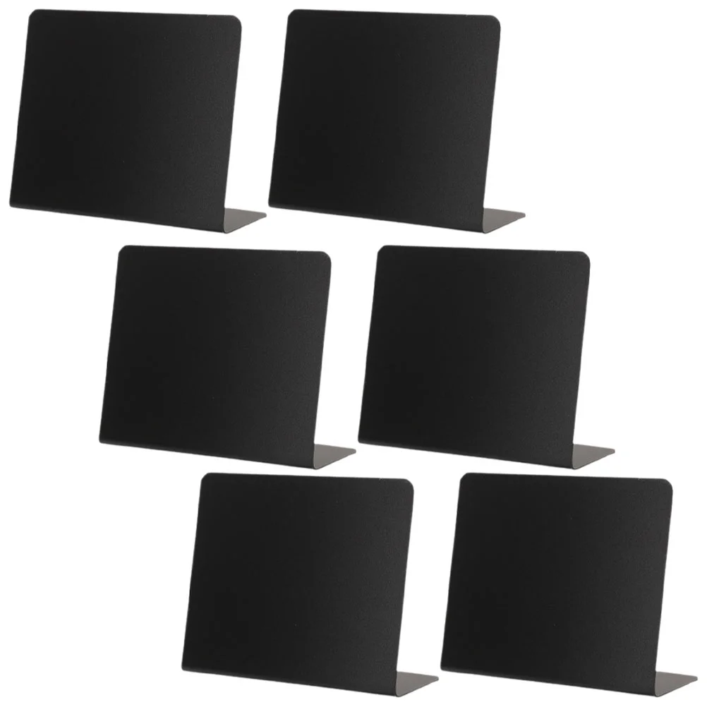 

6 Pcs Home Decoration Billboards Restaurant Mini Price Writing Desktop Drawing Blackboards Pvc Decorative