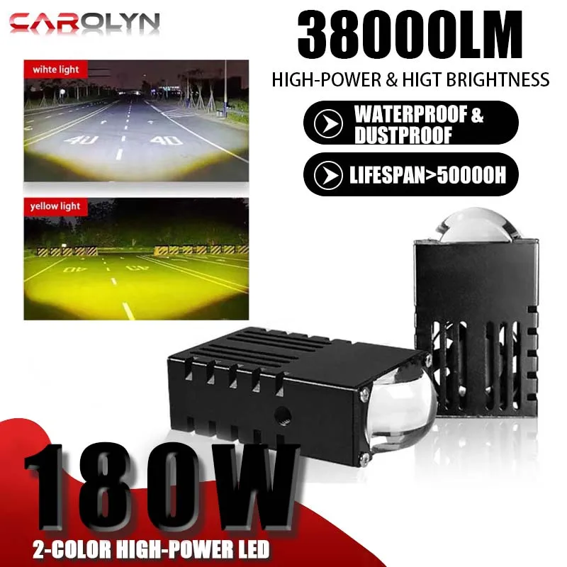 

Carolyn 2 шт. мини светодиодные фары для вождения, 2 цвета, спортивные фары, фары для мотоциклов, противотуманные фары, водонепроницаемые вспомогательные фонари, универсальные