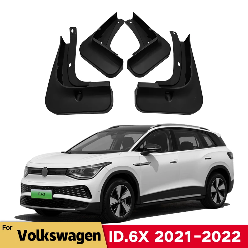 

Car Fender Mud Flaps For Volkswagen ID.6 X VW ID6 ID 6 2021 2022 Splash Guards MudFlaps Front Rear Mudguards Auto Accessories