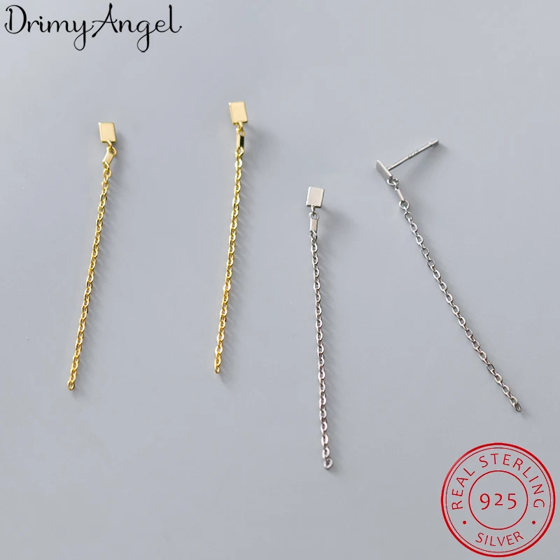 

Женские длинные серьги-цепочки из серебра 925 пробы