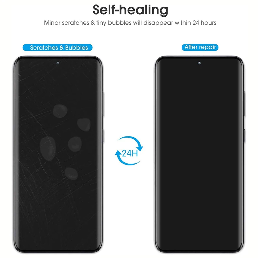 4Pcs 3D Soft Silicone Hydrogel Film For Samsung Galaxy S21 S20 S22 A9 A8 Plus 2018 S8 S9 S10 Plus Note 8 9 TPU Screen Protector
