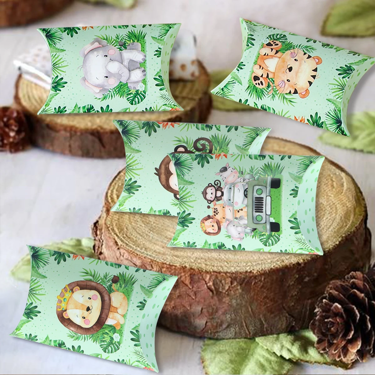 8 шт. детская упаковочная коробка Джунгли