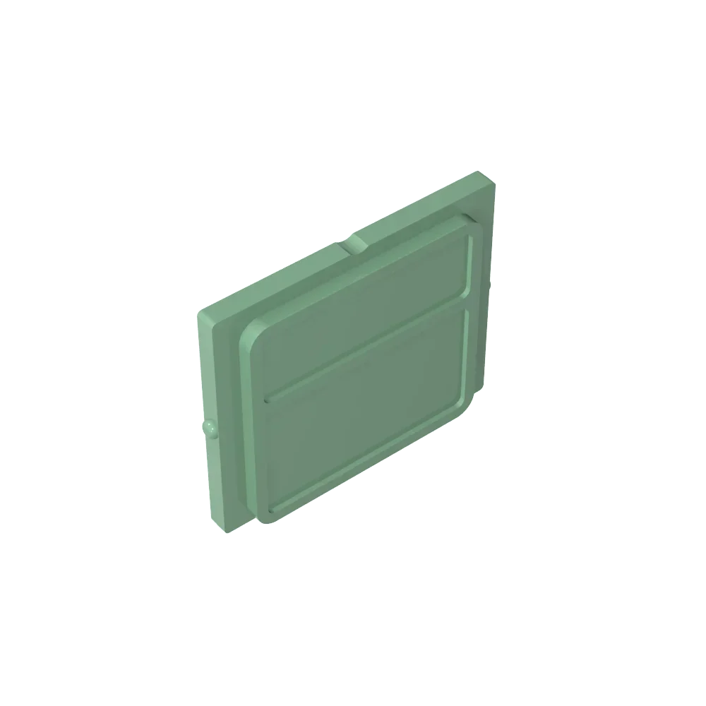 GOBRICKS стекло для окна поезда 1 х 4 3