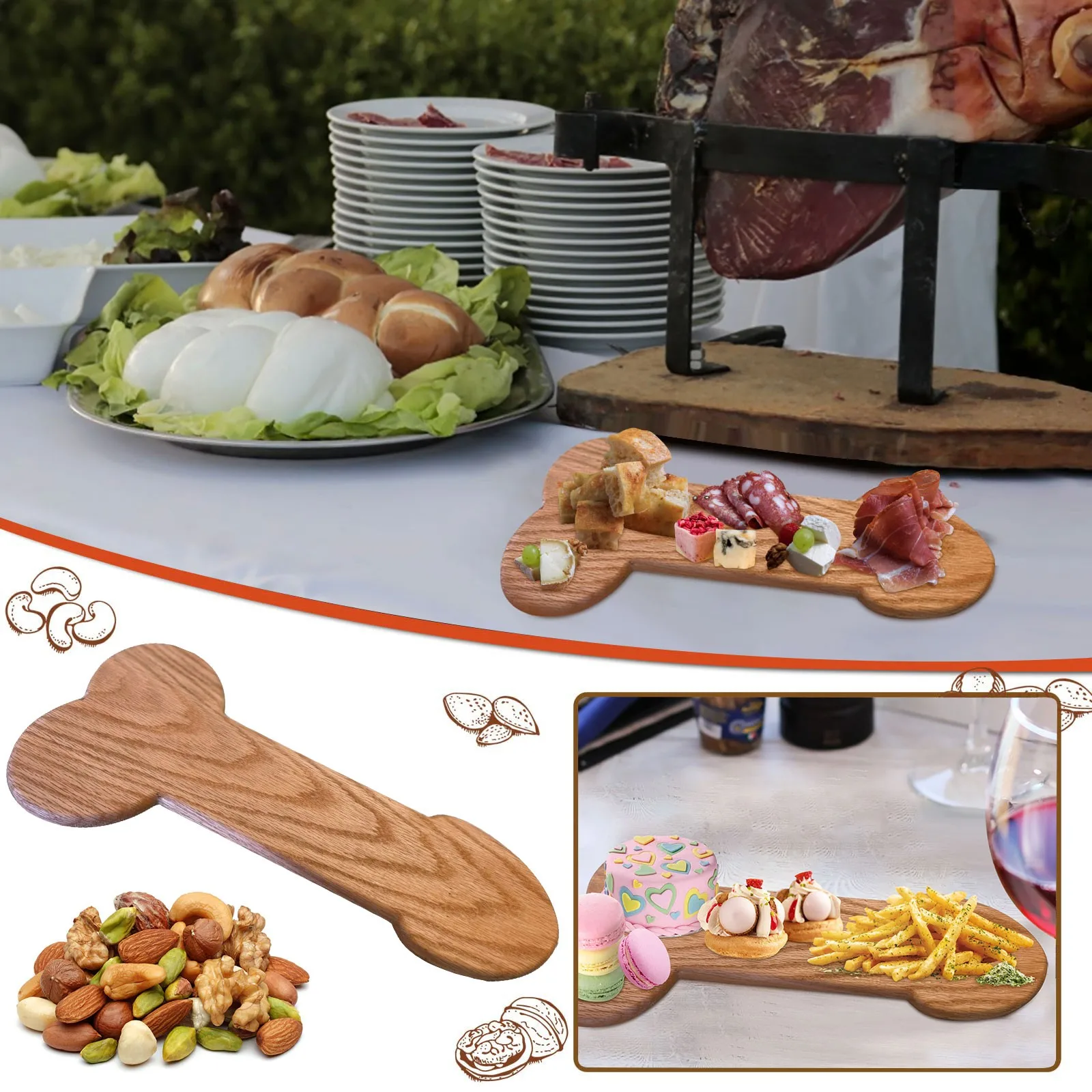 

Доска для напитков, забавные и оригинальные подарки в форме петуха с идеальными изгибами и размером 24 см