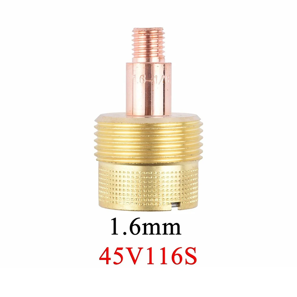 

TIG Torch Gas Lens Chuck 1 Pc 1.0/1.6/2.4/3.2mm Connecting Body Copper