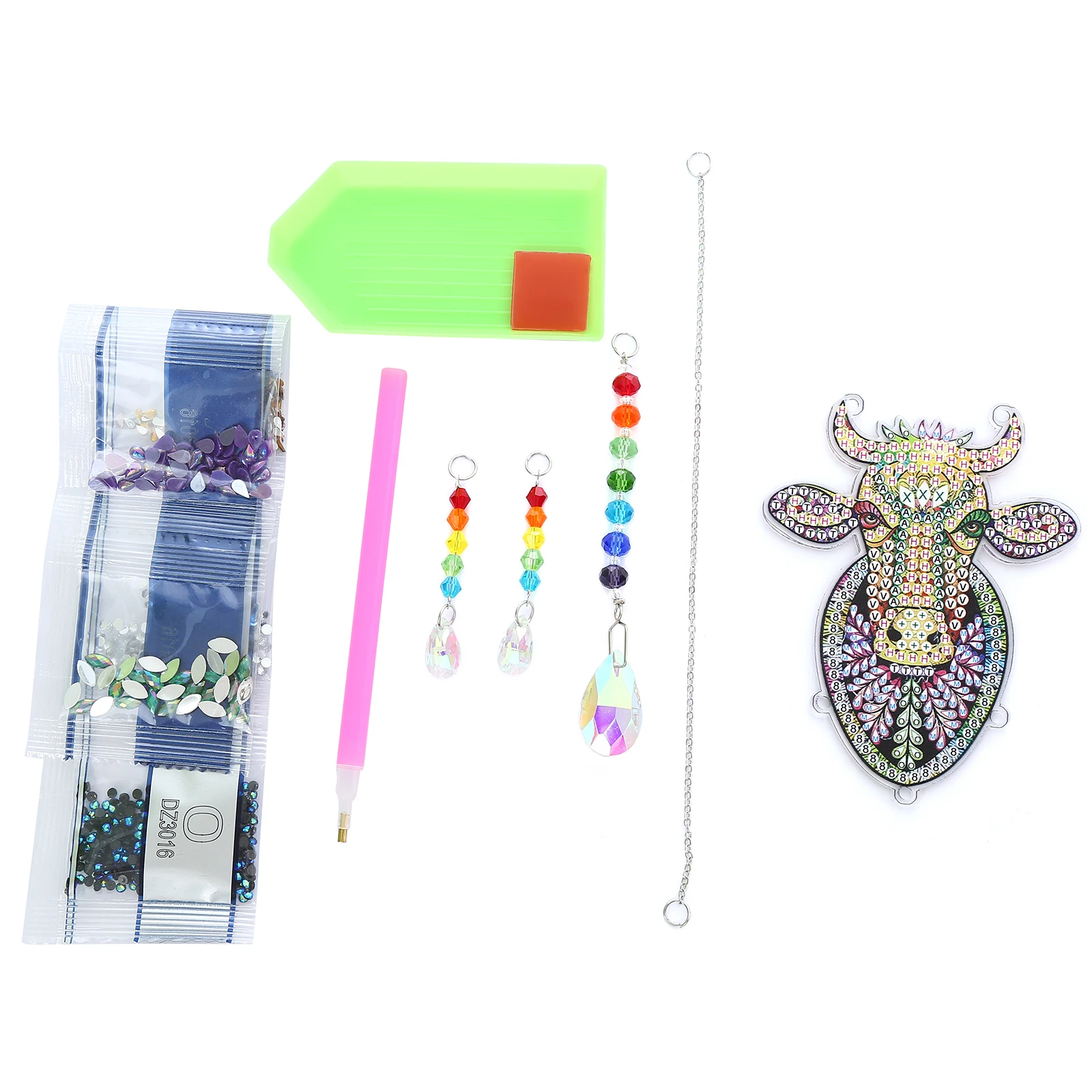 Алмазная живопись &quotсделай сам&quot Кристалл 5D в виде коровы ветряные