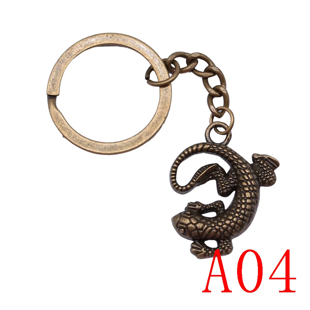 Брелок для ключей в виде лягушки и ящерицы |