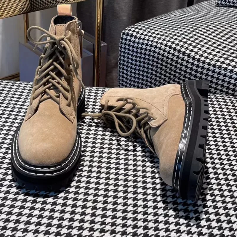 2025новые ботинки с французским буквенным логотипом женские высокие сапоги