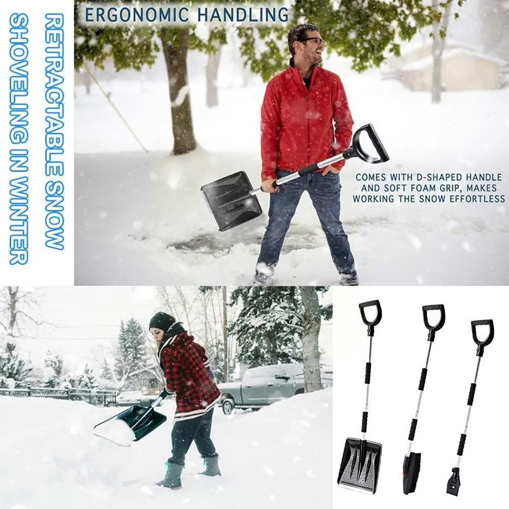 

3 In 1 Removal Shovel Kit Foldable Car Glass Removal Shovel For Car Camping Outdoor Portable Retractable Tool M3q3