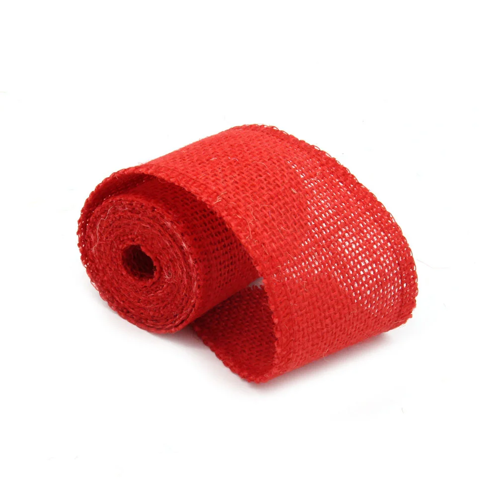 

Ribbon Burlapjute Roll Crafts Christmas Fabric Wide Gifts Wedding Natural Green Craft Color Wiredwreaths Mesh Colored Wreath