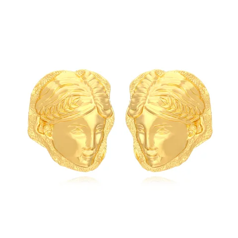 Серьги из цинкового сплава с портретом