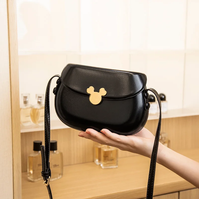 Disney Crossbody Bag for Women Girl Mickey Mouse Purse Shoulder Bag High Quality Large Capacity Fashion Luxury PU Leather