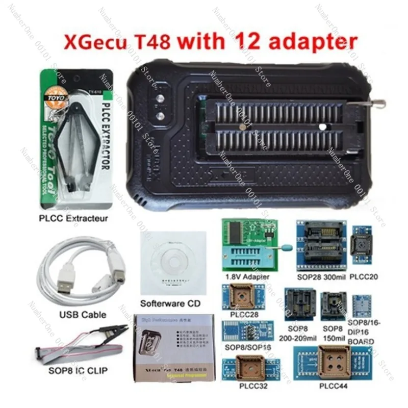 Фото T48 TL866II обновленный USB-программатор для ноутбука, маршрутизация BGA, ЖК-дисплей, основная плата, bios, автомобильное сжигание NAND №4
