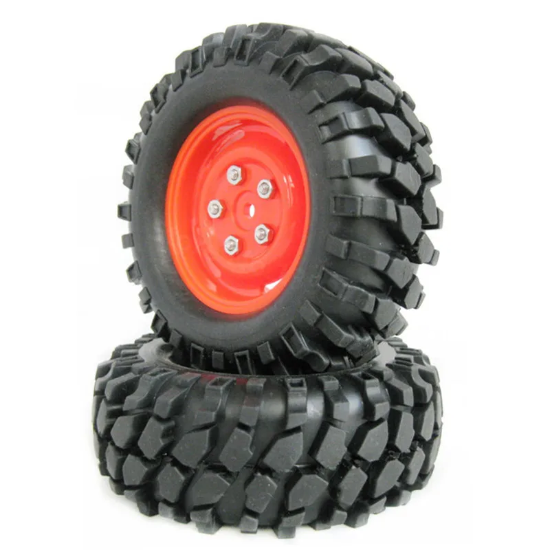 

4Pcs/Set RC Car Crawler Truck Wheel Rim & Tyre Tires With Screws 1/10 Scale Models Off-Road HSP HPI HIMOTO Tamiya TRX Kyosho