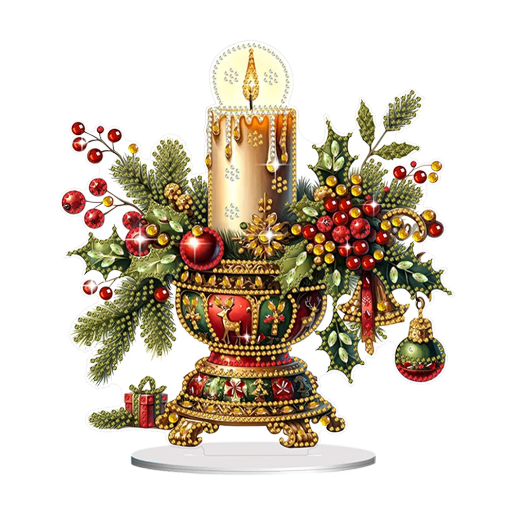 Рождественский дом Алмазная картина Настольные украшения Набор 5D DIY Алмазное