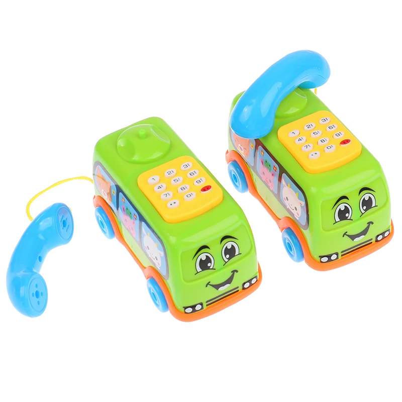 

2022 Baby Toys Music Cartoon Bus Phone Educational Developmental Kids Toy Gift Children Early Learning Exercise Baby Kids Game