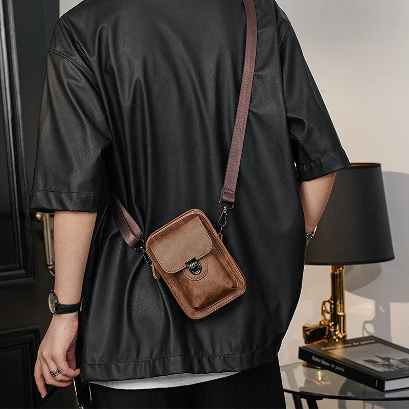 

Bag Bag Crossbody Men Mobile Men For Vintage Men's Crossbody Fashion Shoulder Small Bag Bag Handbags Shoulder Mini Phone Casual