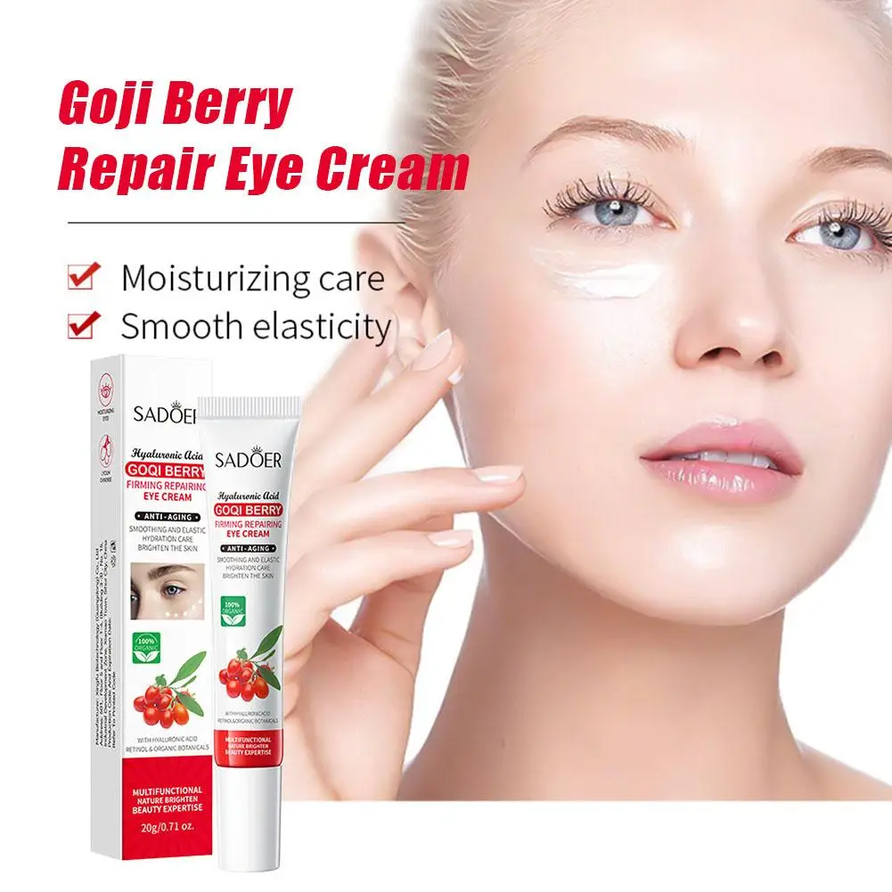 SADOER Goqi Berry Eye Cream против темных кругов Уход Укрепляющий увлажняющий косметический