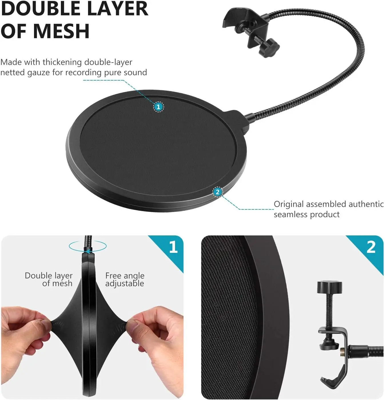 Профессиональный микрофон Neewer совместимый с Blue Yeti и любым другим микрофоном