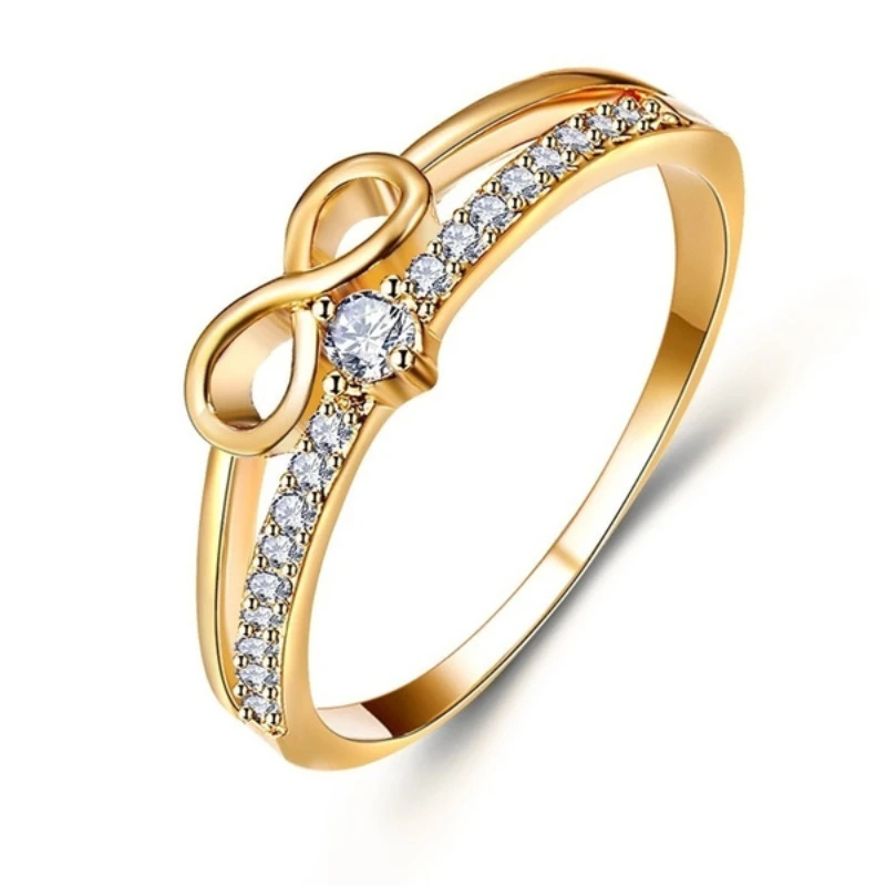 

2022 Newly Designed Bridal Rings for Wedding Ceremony Party Fancy Shaped Women Rings with Shiny CZ Daily Wear Fashion Jewelry