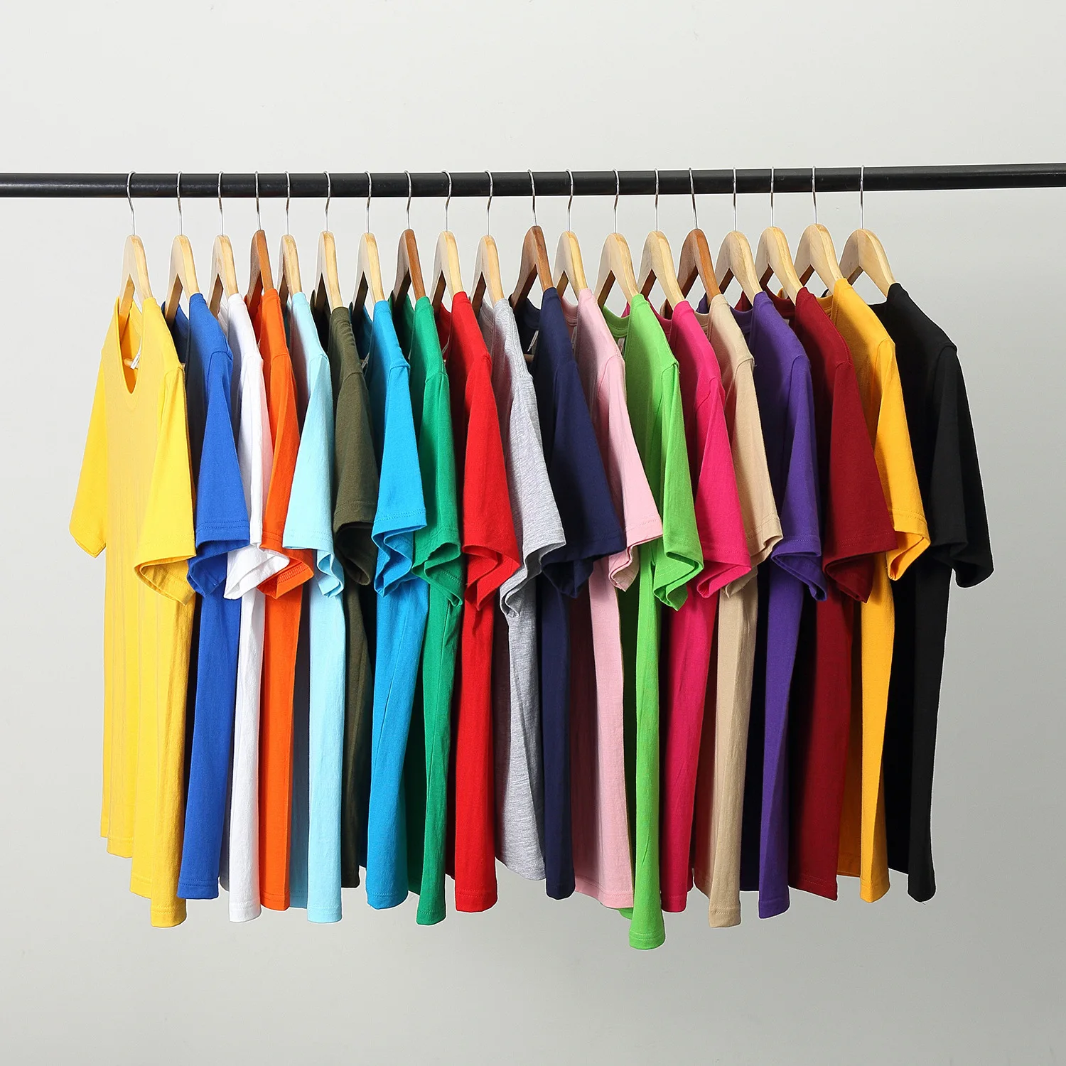

2023 Summer Cotton Mens T-shirt Short-sleeve Man T shirt Short Sleeve Pure Color s clothing t shirts Tops Tee men's clothing