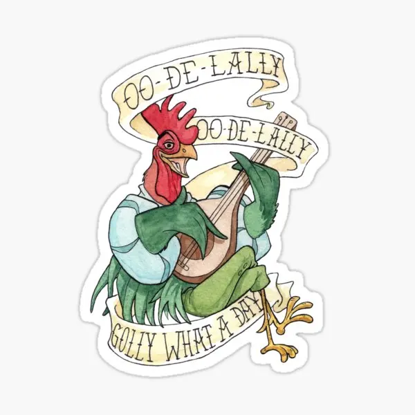 

Наклейки Алана Дейла петуха Oo De Lally Golly, 5 шт., наклейки для комнаты, дома, бампера, чемодана, печать автомобиля, аниме, забавные украшения, иску...
