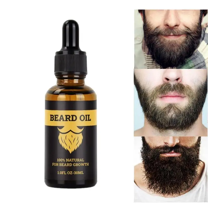 

30g Beard Oil For Men Hair Care Conditioner Balm For Beard Softening Smoothing Moisturizing Essence Natural Hair Growth Solution