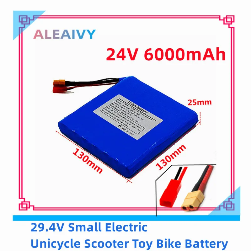 

24V Scooters Battery 18650 7S2P 6000mAh Lithium-ion Battery Pack for 25.2V/29.4V Small Electric Unicycles Scooters Toys Bicycle