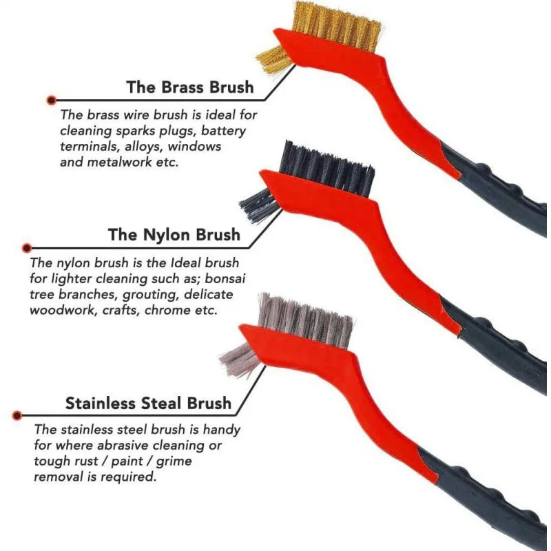 

Double End Brush Stainles Steel Wire Brush Cleaning Rust Removing Polishing Tool