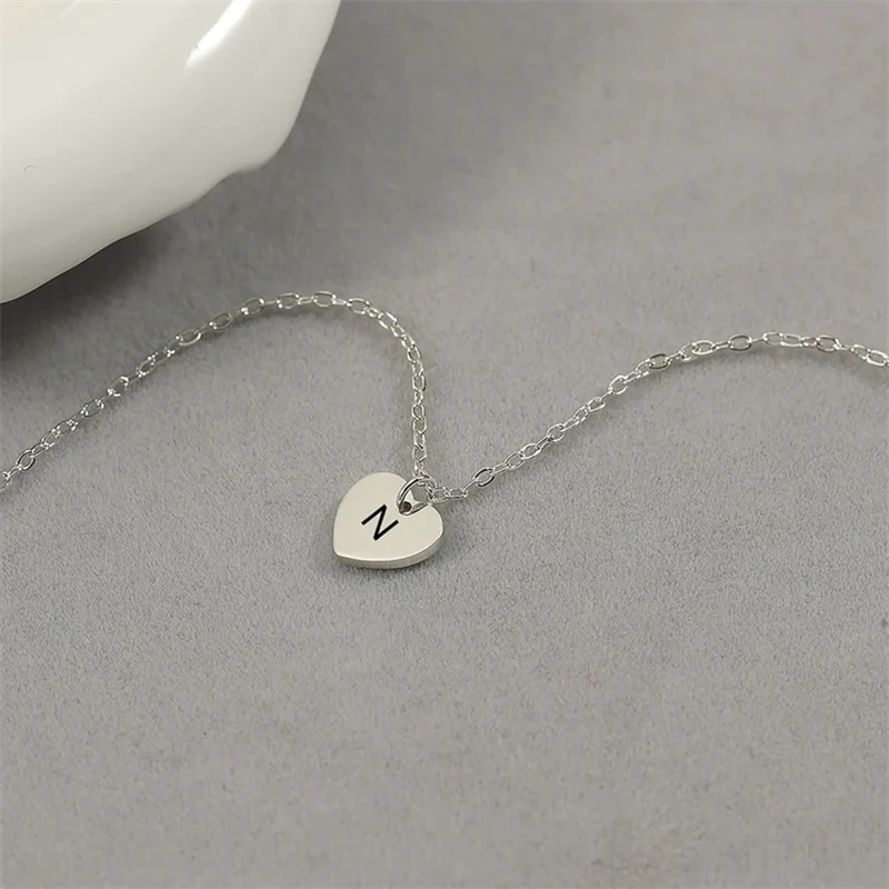 Ожерелье с именем на заказ из нержавеющей стали инициалом гравировки подарок для