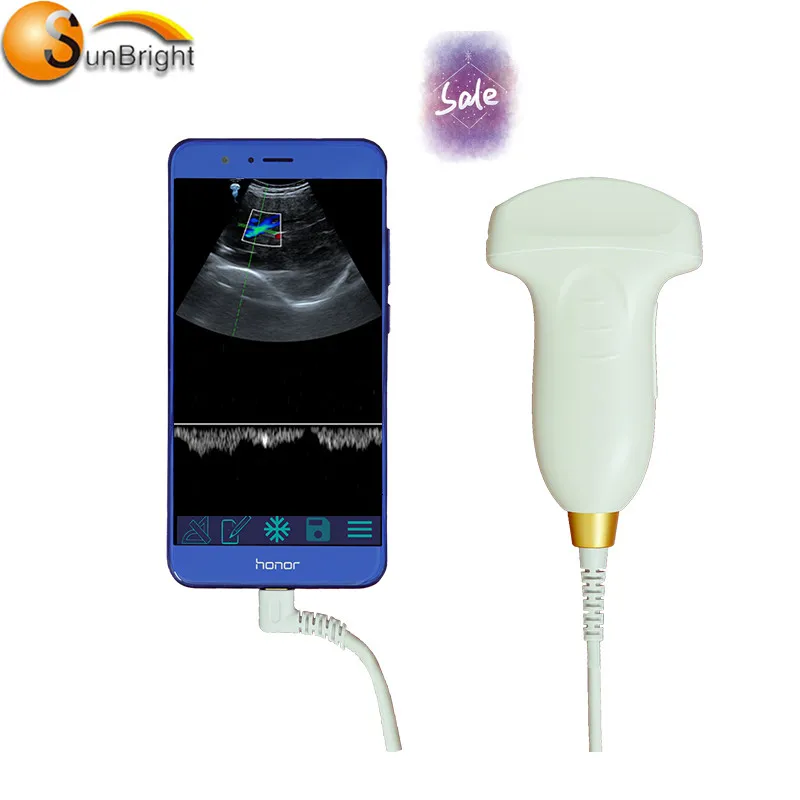 Cheapest USB ultrasound probe usb linear convex color Doppler USB probe sale