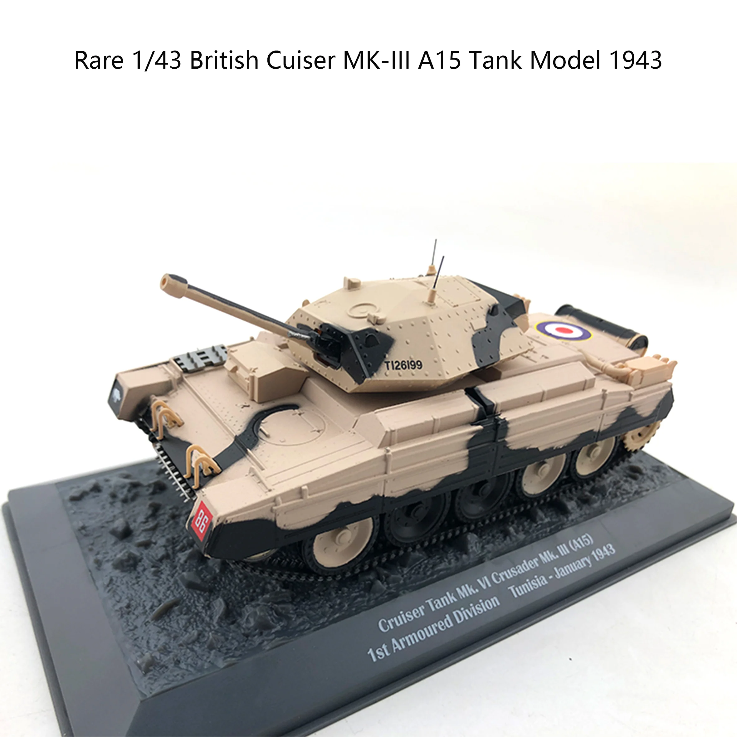 Фото Модель танка из сплава 1/43 WW2 British Cuiser mk.III A15 1943. №2
