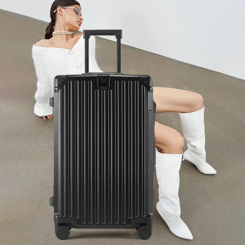 2023 New Multi-Functional Luggage Large Capacity Universal Wheel Suitcase 28-inch Cup Holder Trolley Case Leisure Travel