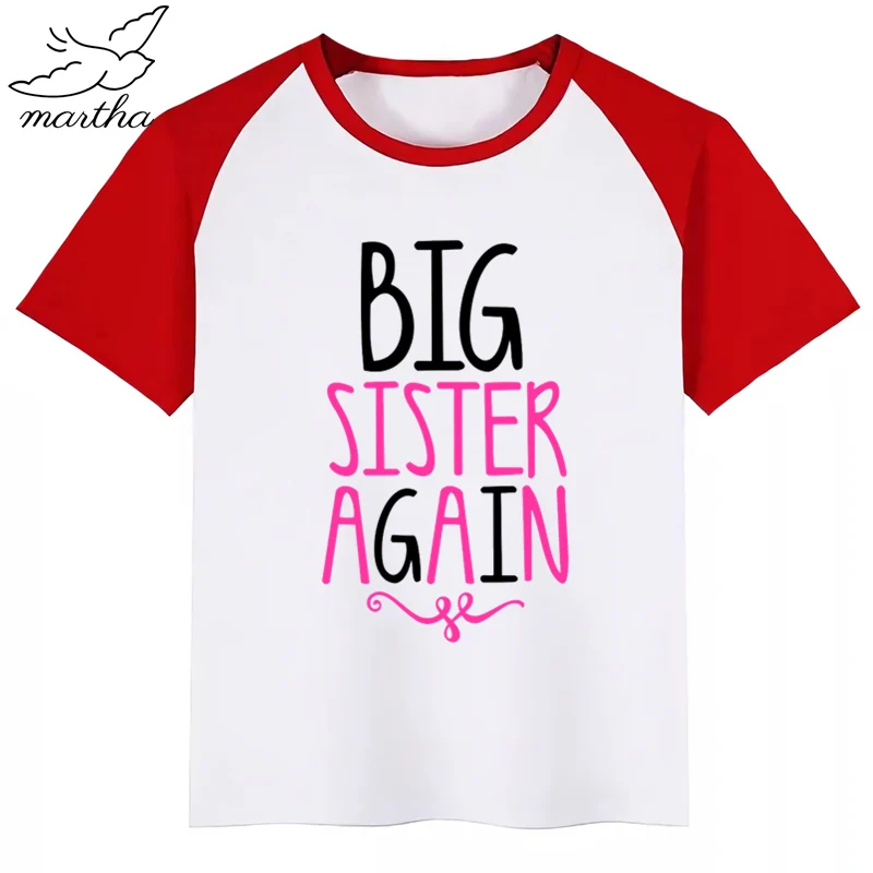Big Brother  Sister Funny Printing Tshirt Boys T Shirts Children Short Sleeve T-Shirt Printed Child Tees Kids Clothes,Drop Ship