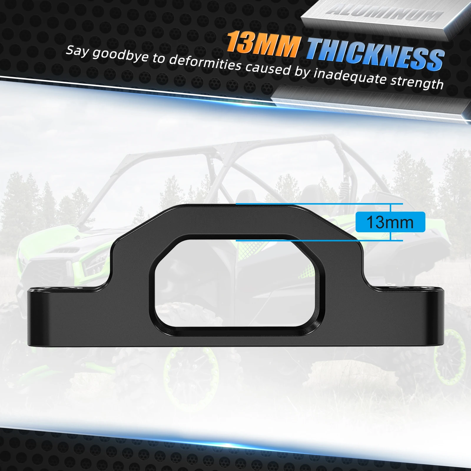 Буксирный крючок для Kawasaki терикс KRX 1000 2020-2023 KRF1000 алюминиевые передние и задние