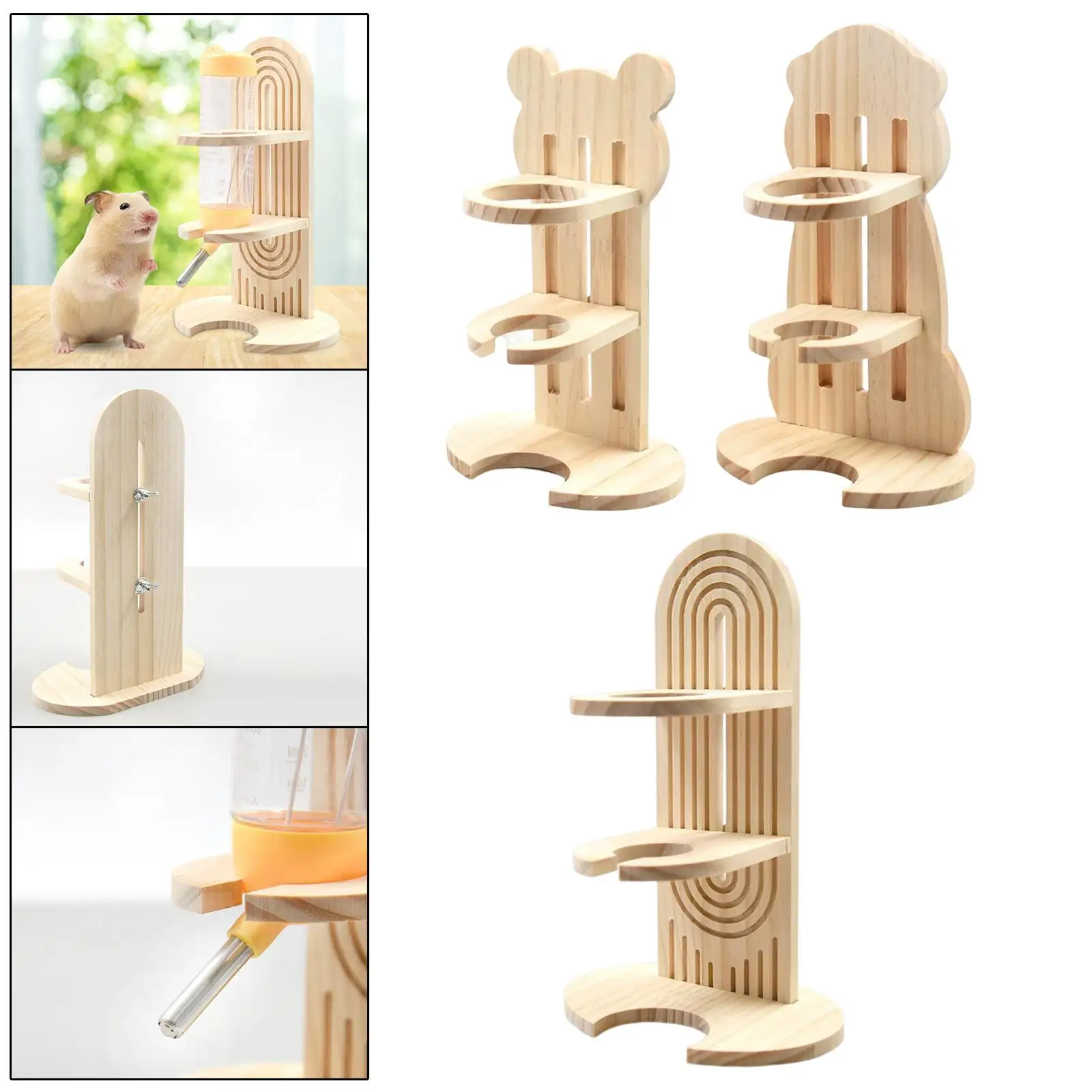 

Подставка для бутылки с водой для хомяка Регулируемая подставка для поильника для кролика для белки