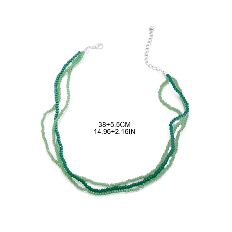 Модное колье-чокер из бисера многослойное богемное ожерелье-чокер ручной работы