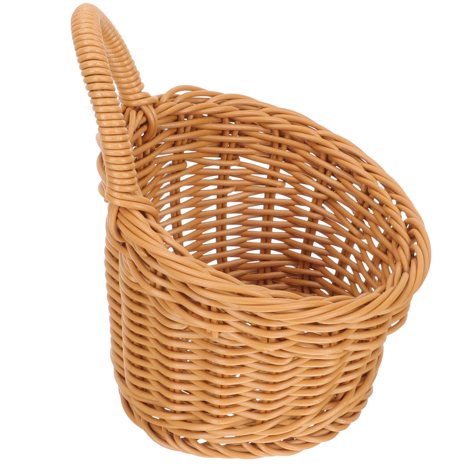 

Basket Hanging Wall Storage Fruit Woven Rattan Flower Pots Baskets Wicker Outdoor Planters Organizer Farmhouse Bowl Vintage