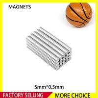 501500pcs 5x0 5 mm neodymium magnet ndfeb round super powerful strong permanent magnetic imanes disc fridge magnet 5mm x 0 5mm
