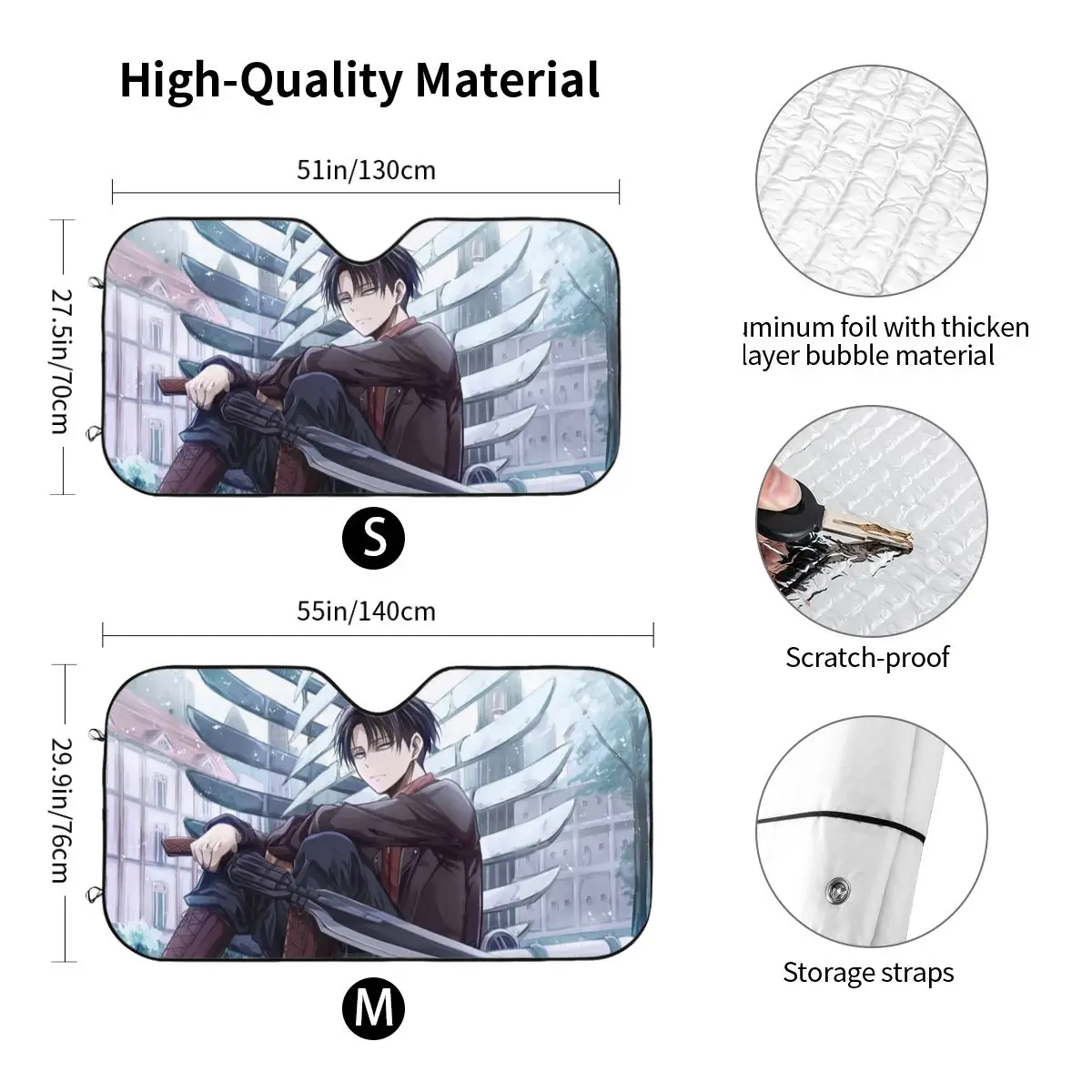 Забавный солнцезащитный козырек для лобового стекла Levi 70x130 см автомобильные