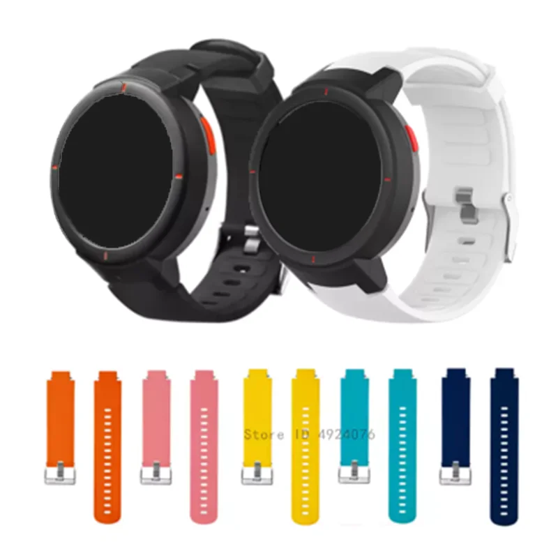 AKBNSTED Replacement Sport Watch Strap For Xiaomi Amazfit Verge Smart Watch Soft Silicone Wristband For Amazfit Verge Accessorie