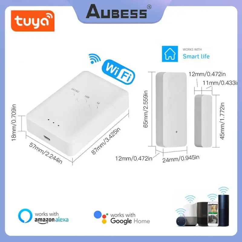 

Tuya WiFi Garage Door Controller Smart Life Door Sensor Opener Kit No Wiring Wireless Wide Voice Control Via Alexa Google Home